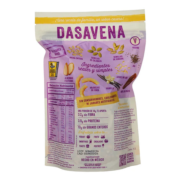 Granola sabor vainilla