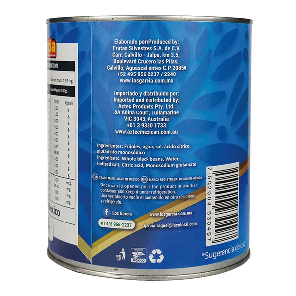 Frijoles negros enteros
