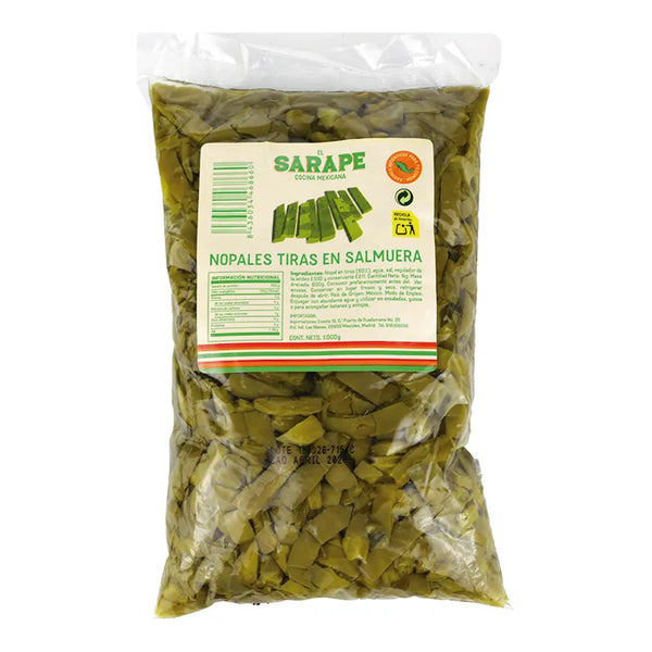 Nopales en tiras en salmuera
