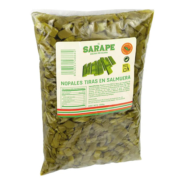 Nopales en tiras en salmuera