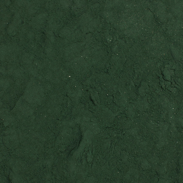 Polvo fino de color verde.