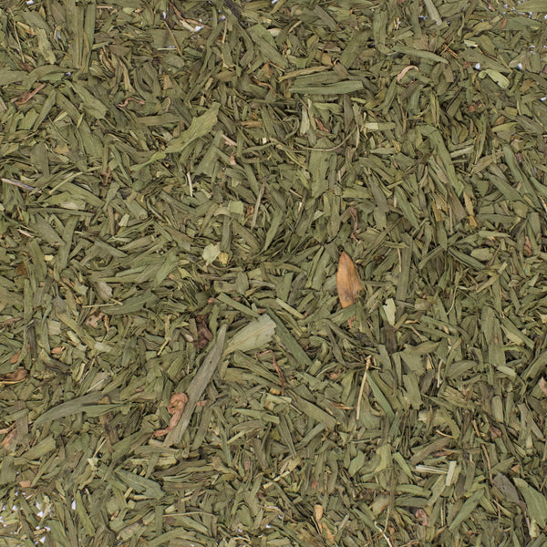 Hierba de color verde.