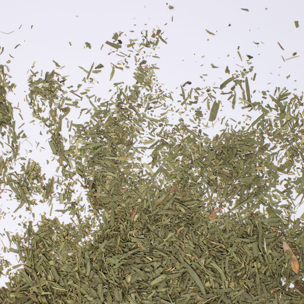 Hierba de color verde.