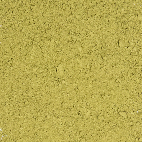 Polvo fino de color verde vibrante.